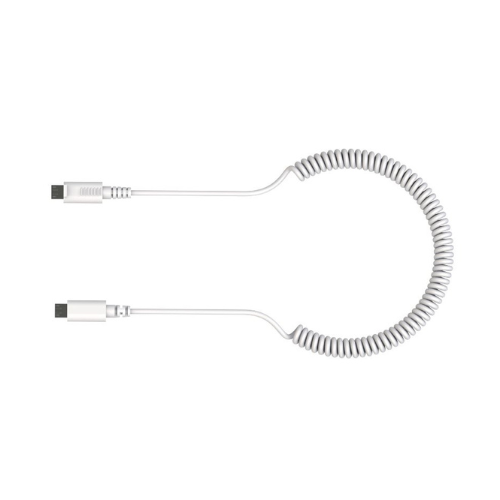 Cordon antivol micro USB droit blanc pour centrale d'alarme