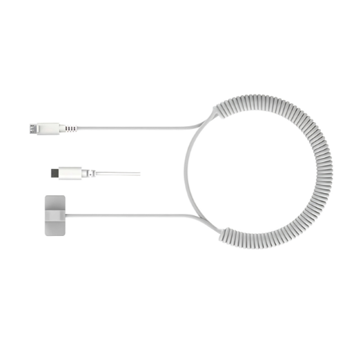 Cordon antivol ailettes et micro USB pour centrale - blanc