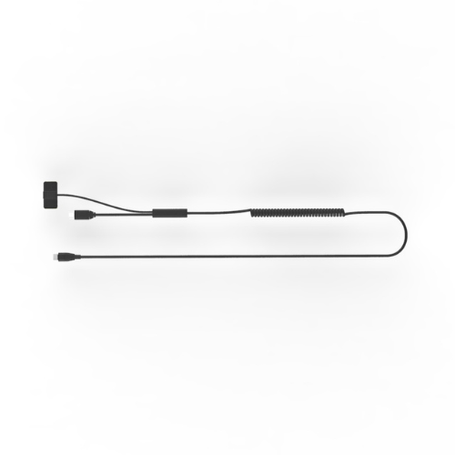 Accessoire de sécurité : cordon antivol Type C noir avec ailettes