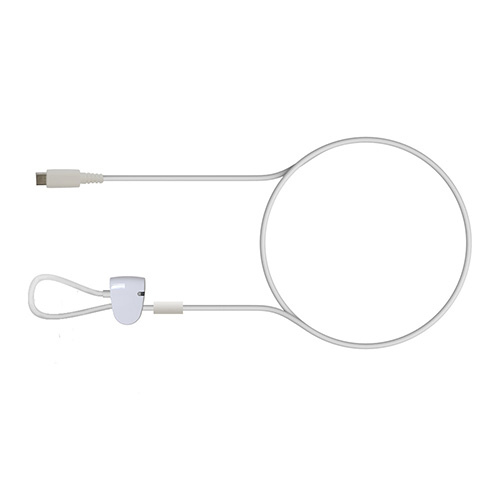 Cordon antivol blanc pour sécurisation compatible avec centrale