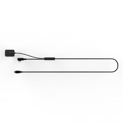 Cordon antivol type C et capteur plat pour centrale - noir