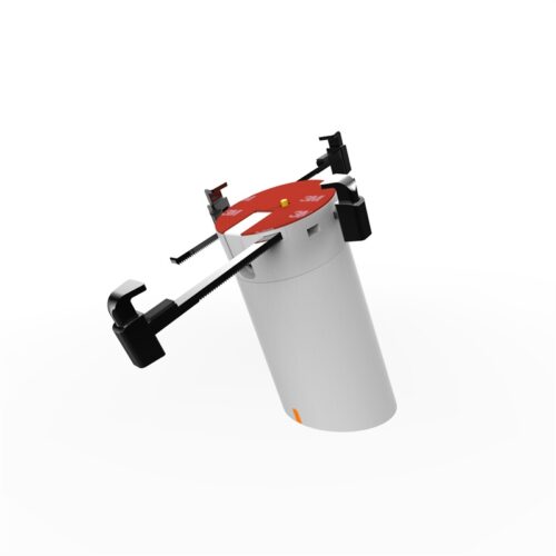 Support antivol blanc avec câble en acier pour smartphone et tablette