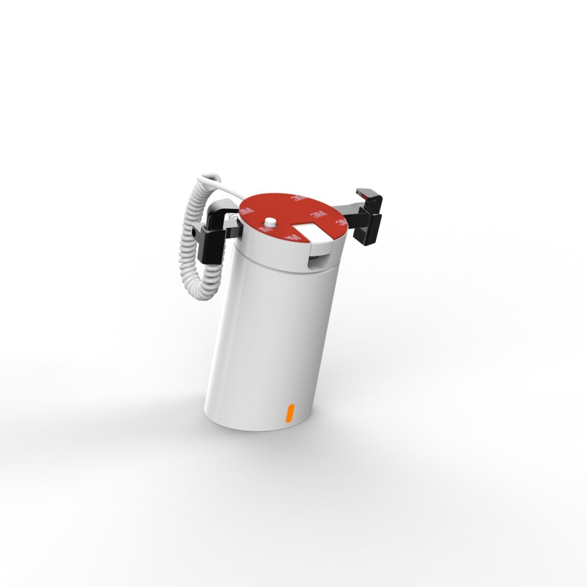 Support antivol autonome pour smartphone et tablette avec cordon spiralé