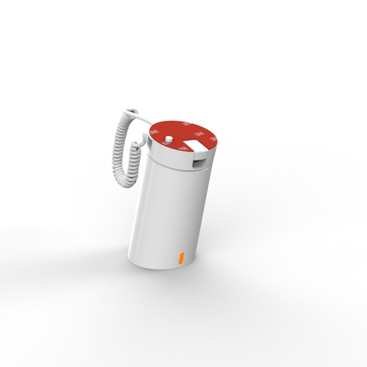 Support antivol autonome pour smartphone et tablette avec cordon spiralé