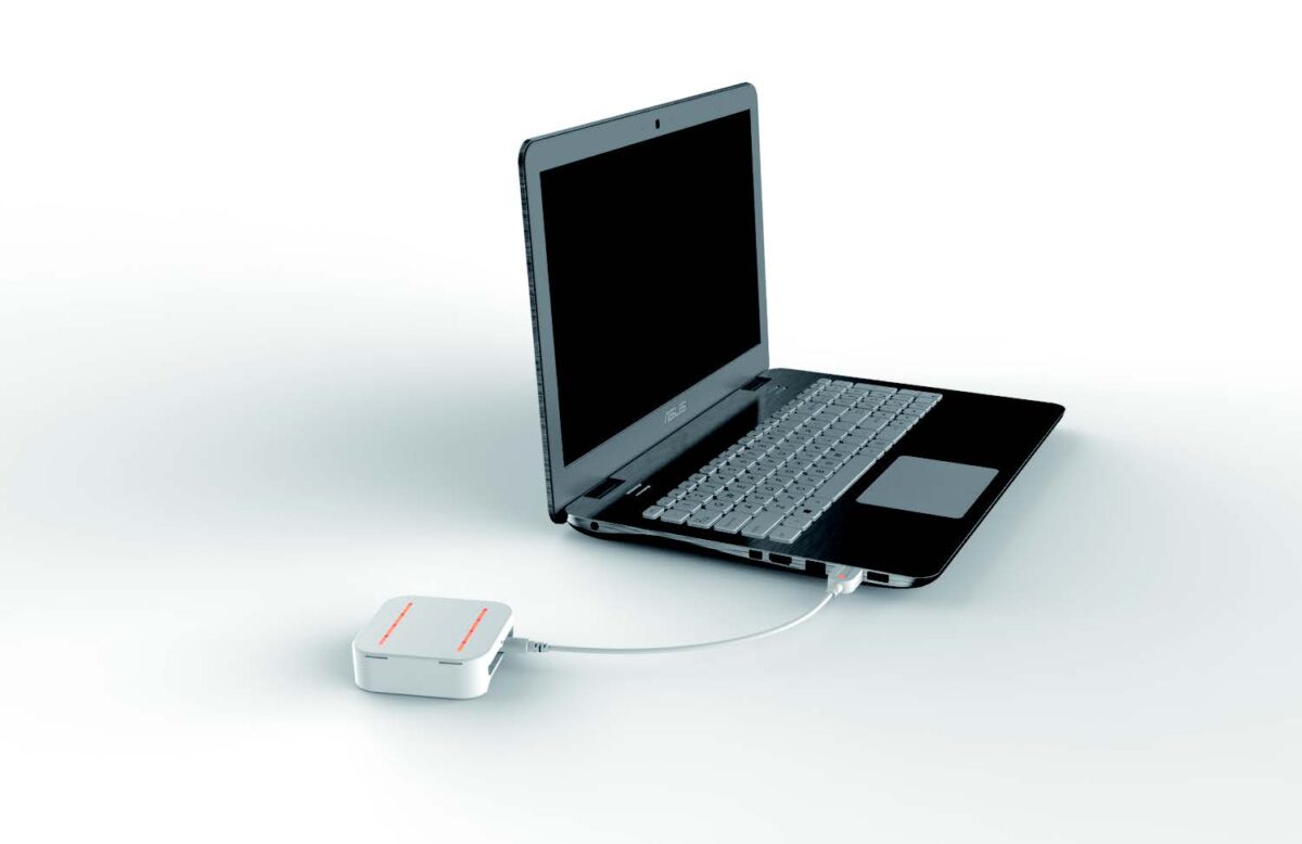 Cordon antivol USB blanc pour ordinateur portable, longueur 150 cm