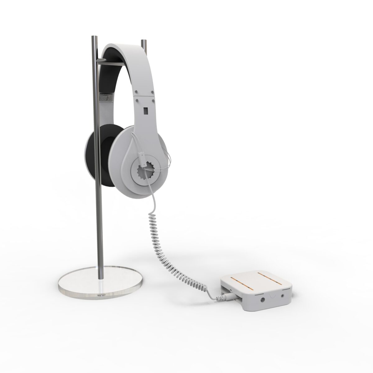 Cordon antivol mini lasso pour centrale - blanc